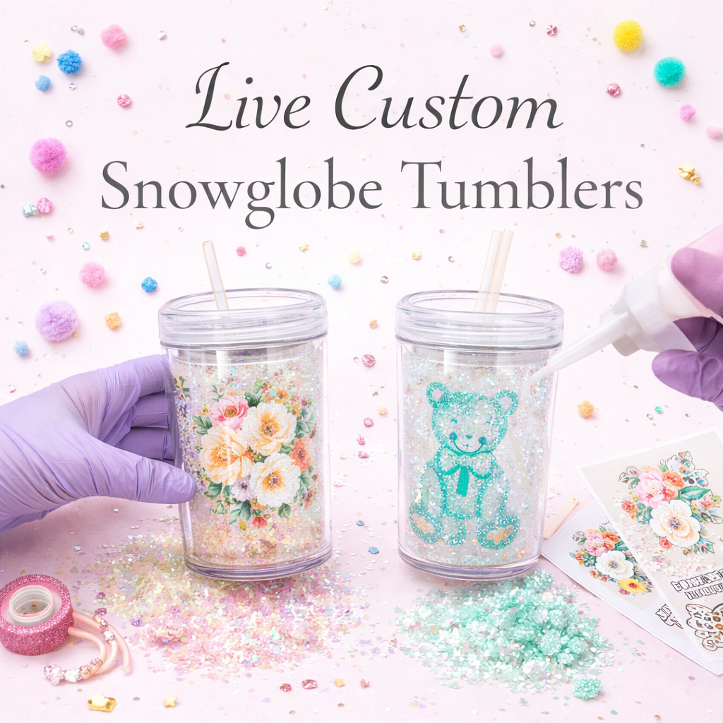 Live Custom Snowglobe Tumblers