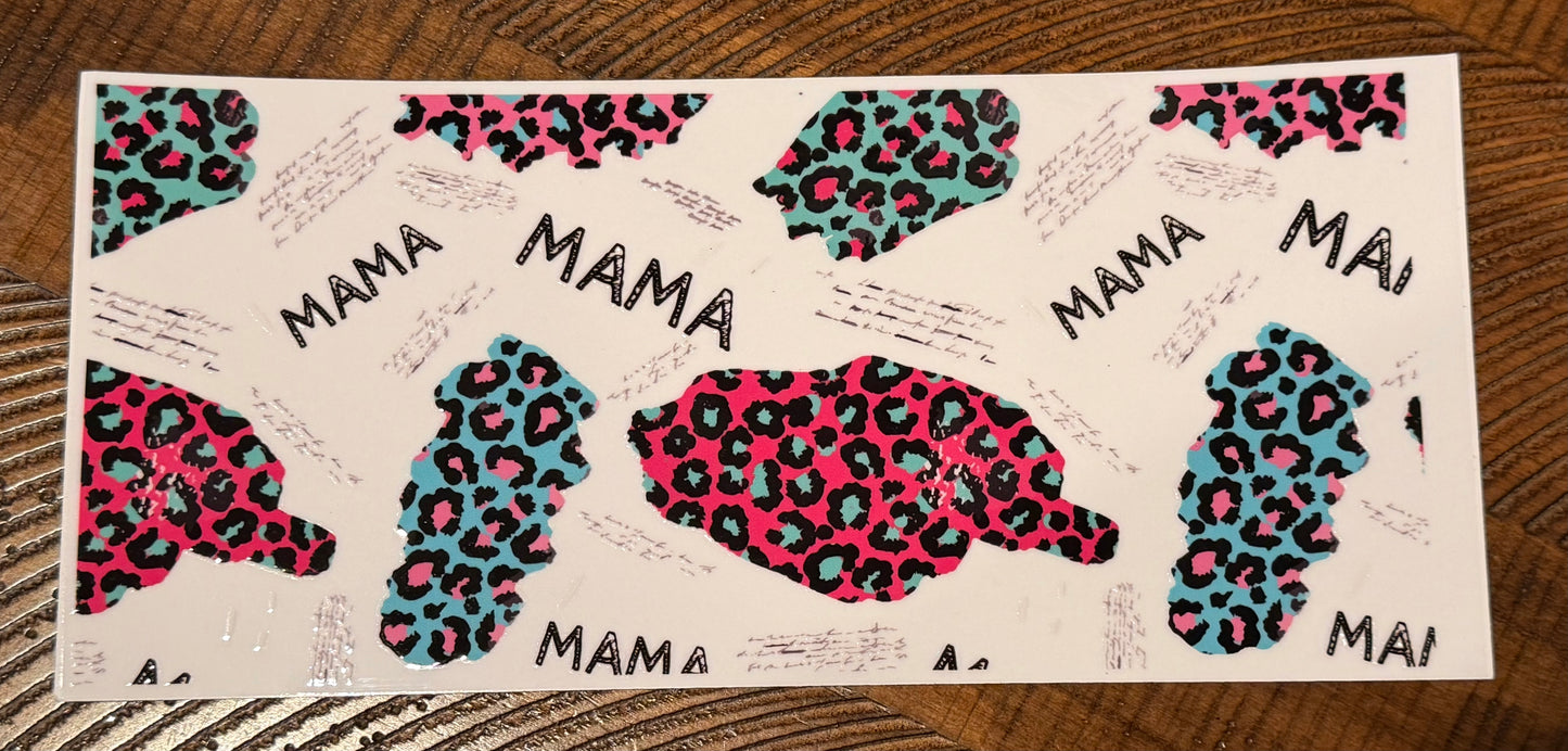 MAMA Blue/Pink Leopard