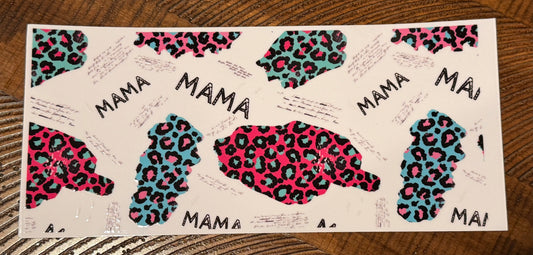 MAMA Blue/Pink Leopard